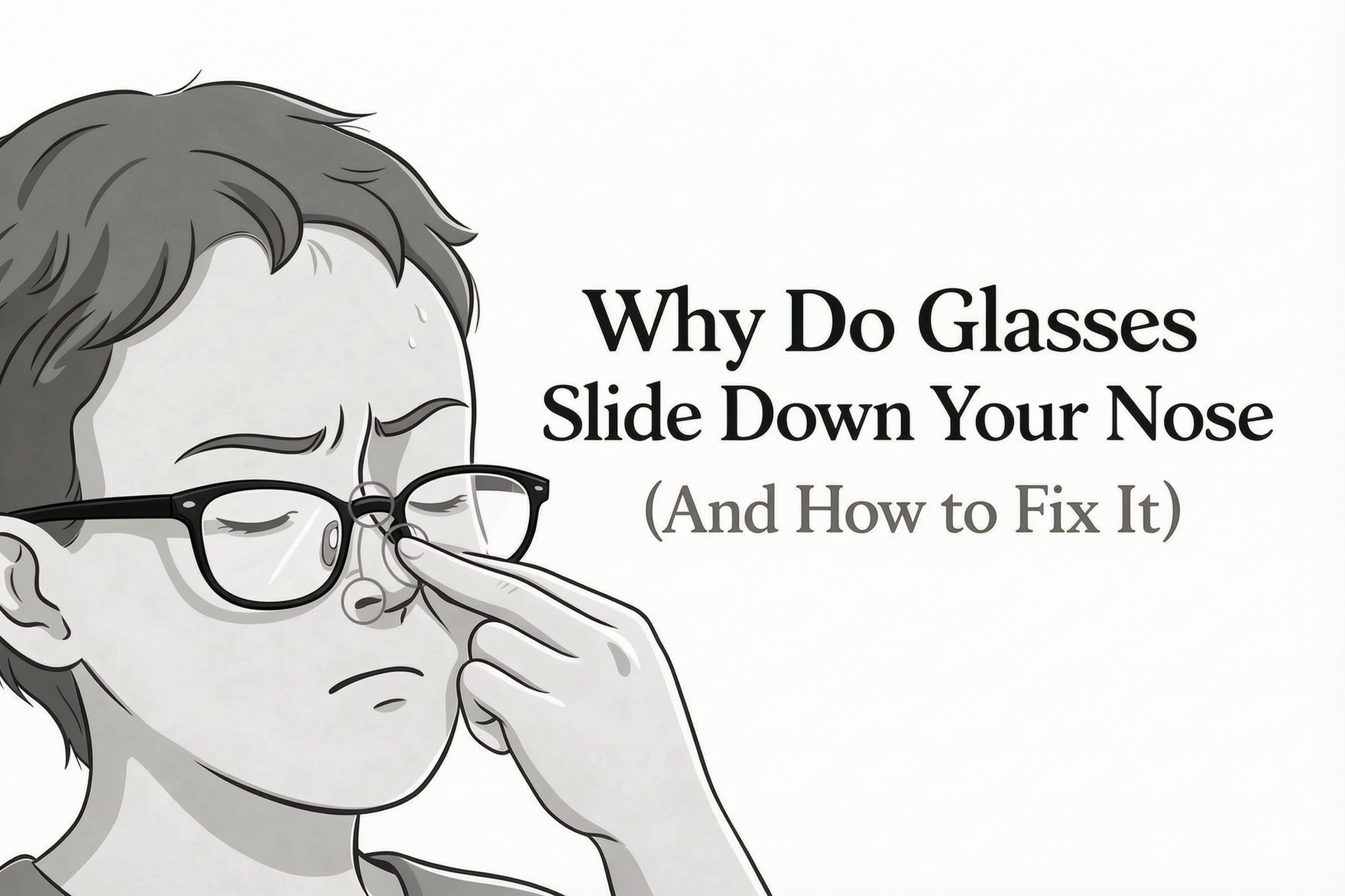 How to stop glasses from sliding down your nose