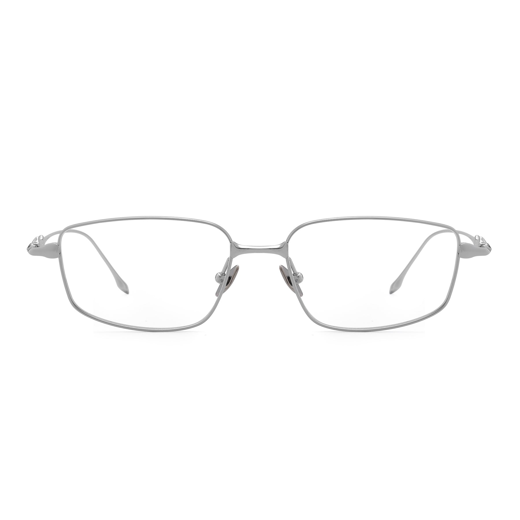 OMOTESANDO Rectangle Titanium Glasses | GOODLUUK