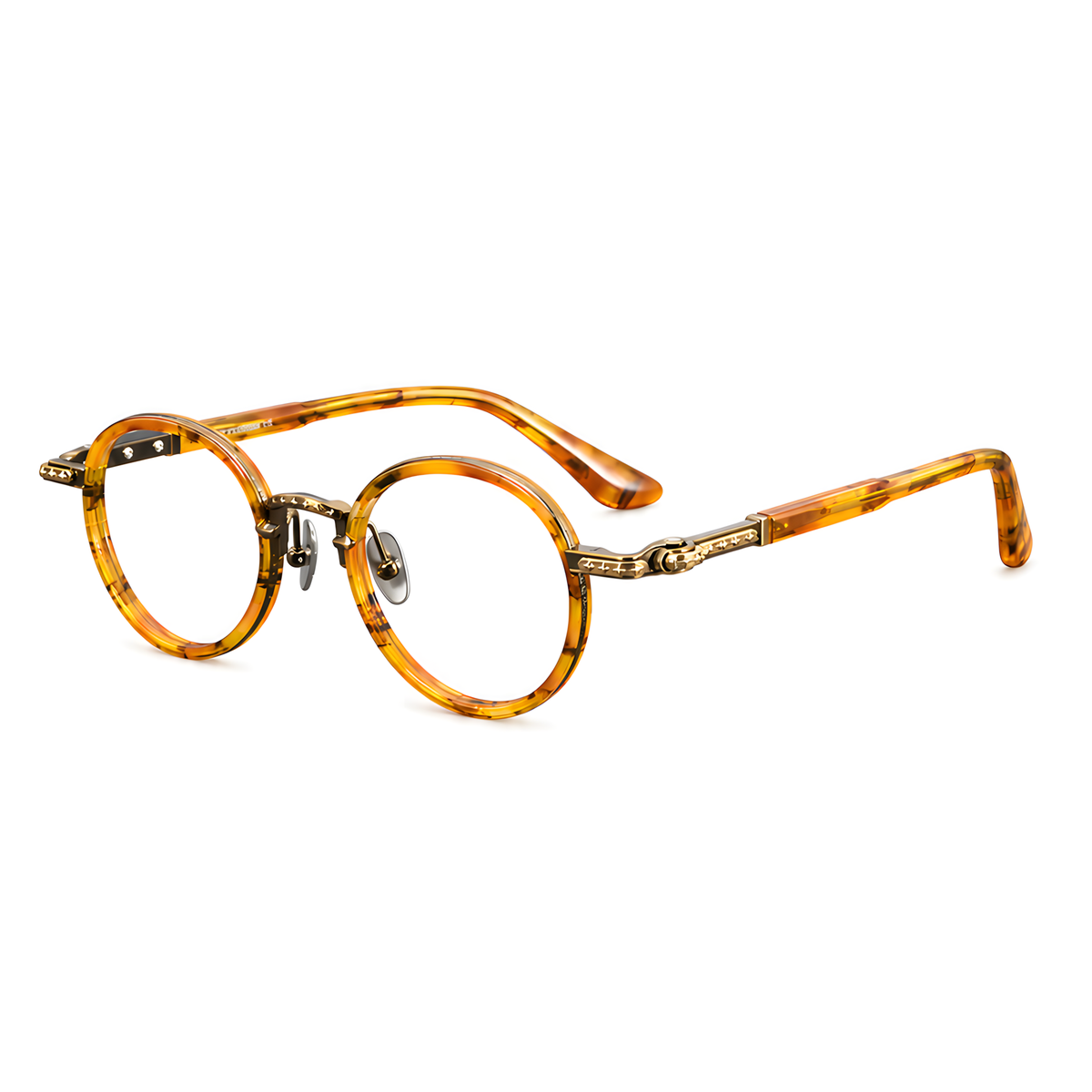 ISE Asian fit eyeglasses - 81807白底图茶玳瑁古铜金3