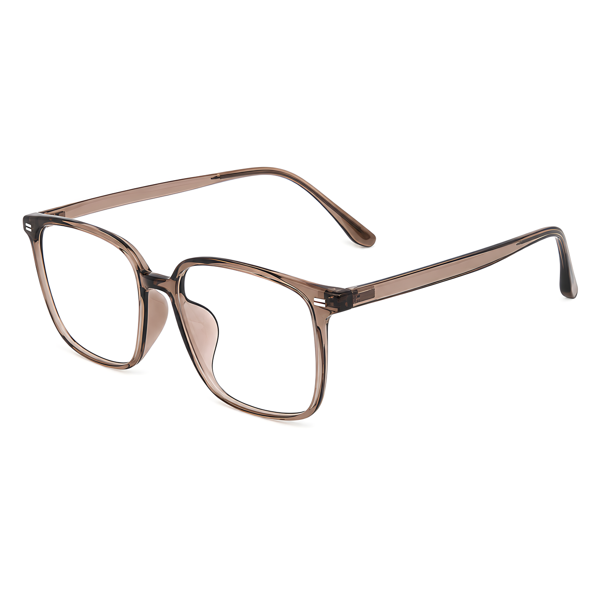 SHINJUKU Asian fit eyeglasses - 8837白底图浅透咖3