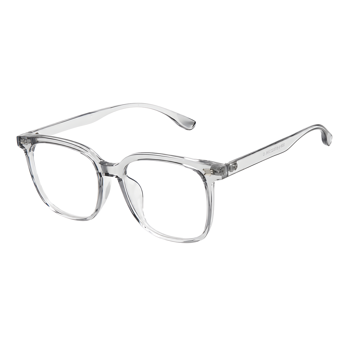 NAGANO Asian fit eyeglasses - 9056白底图透灰色2