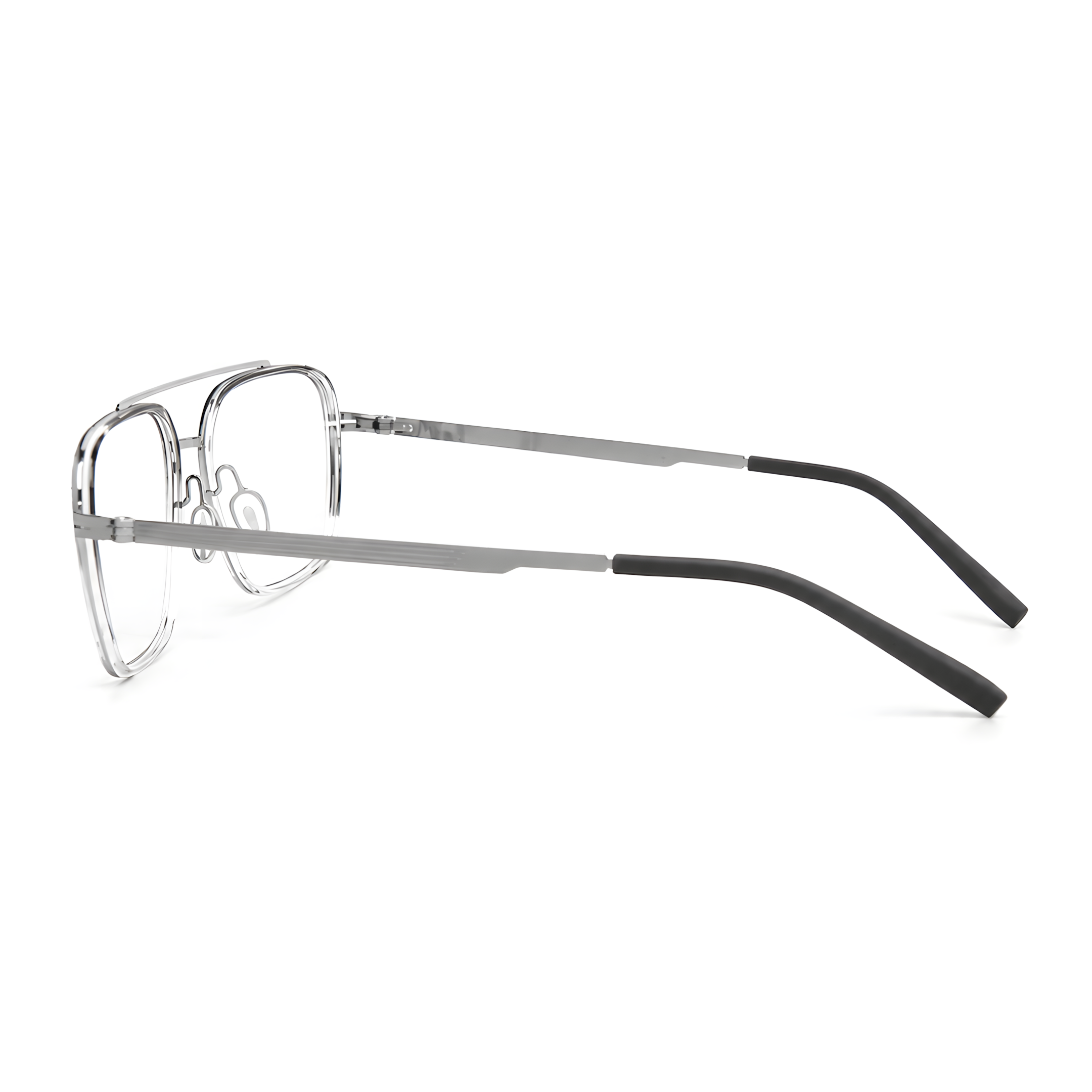 TAKAYAMA Gray/Silver Asian fit eyeglasses