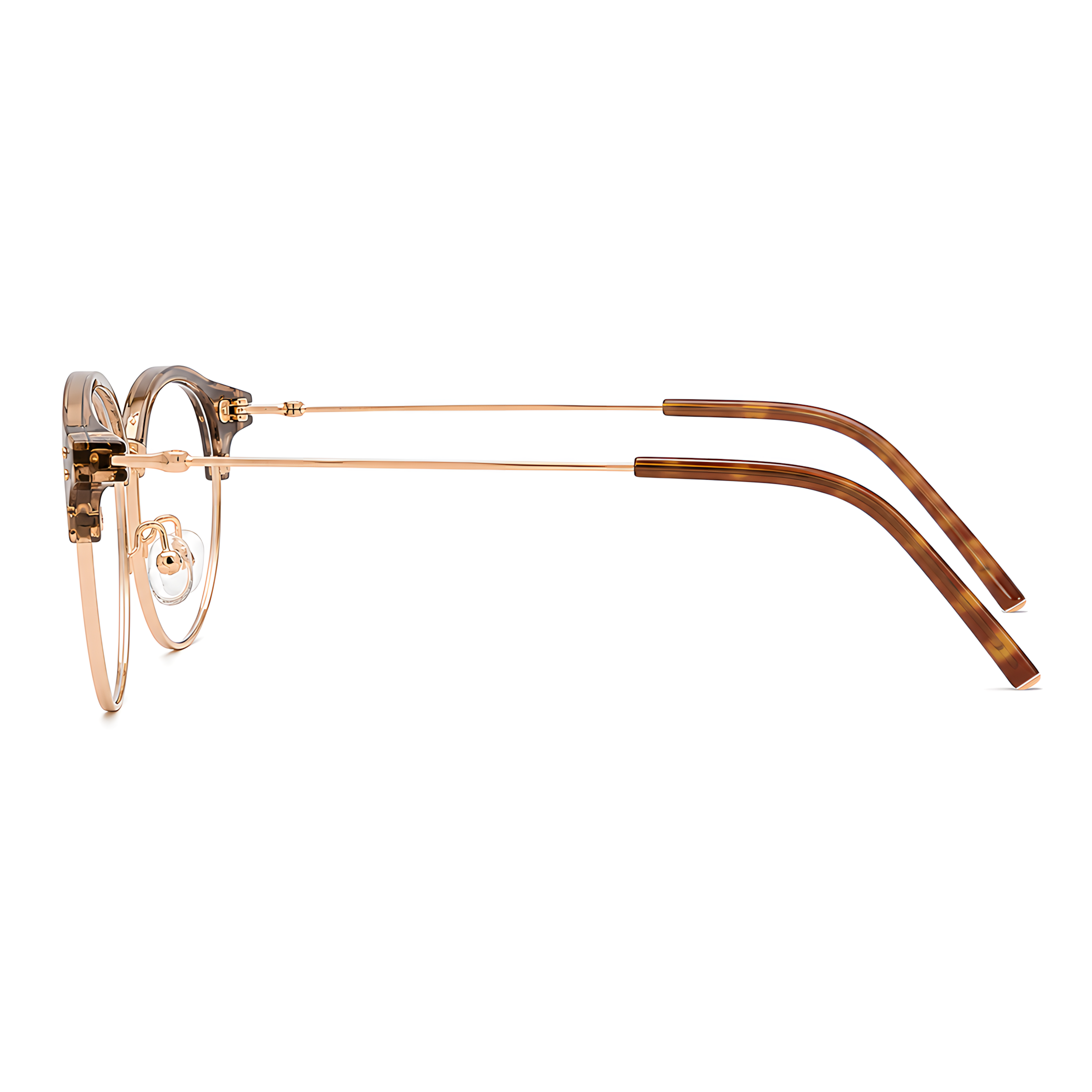 KURASHIKI Clear/Tea Asian fit eyeglasses