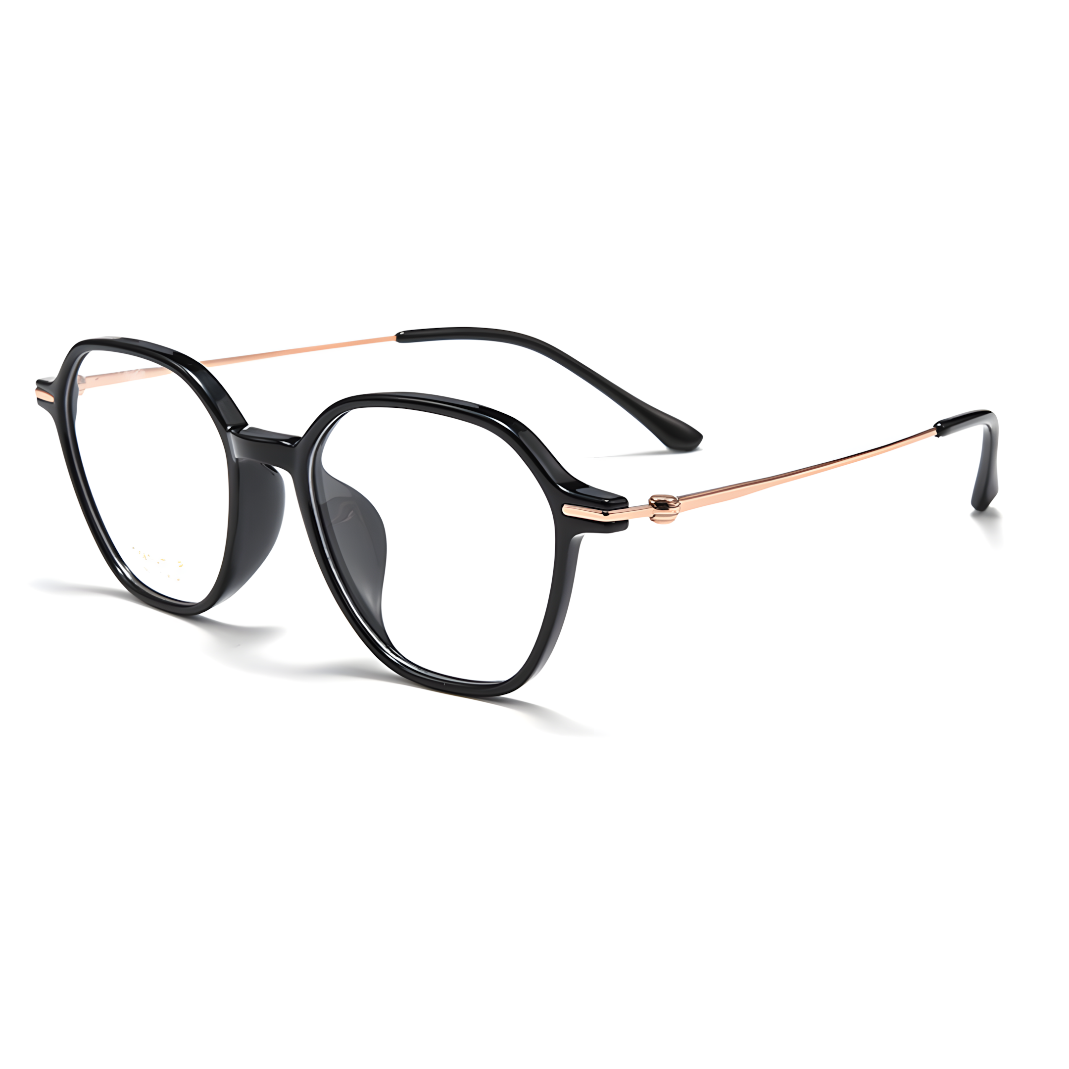 SEOCHO Black/Rose Gold Asian fit eyeglasses
