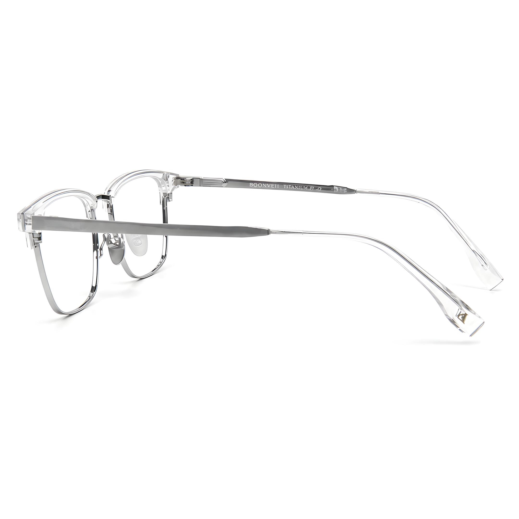 SUWON Translucent/Silver Asian fit eyeglasses
