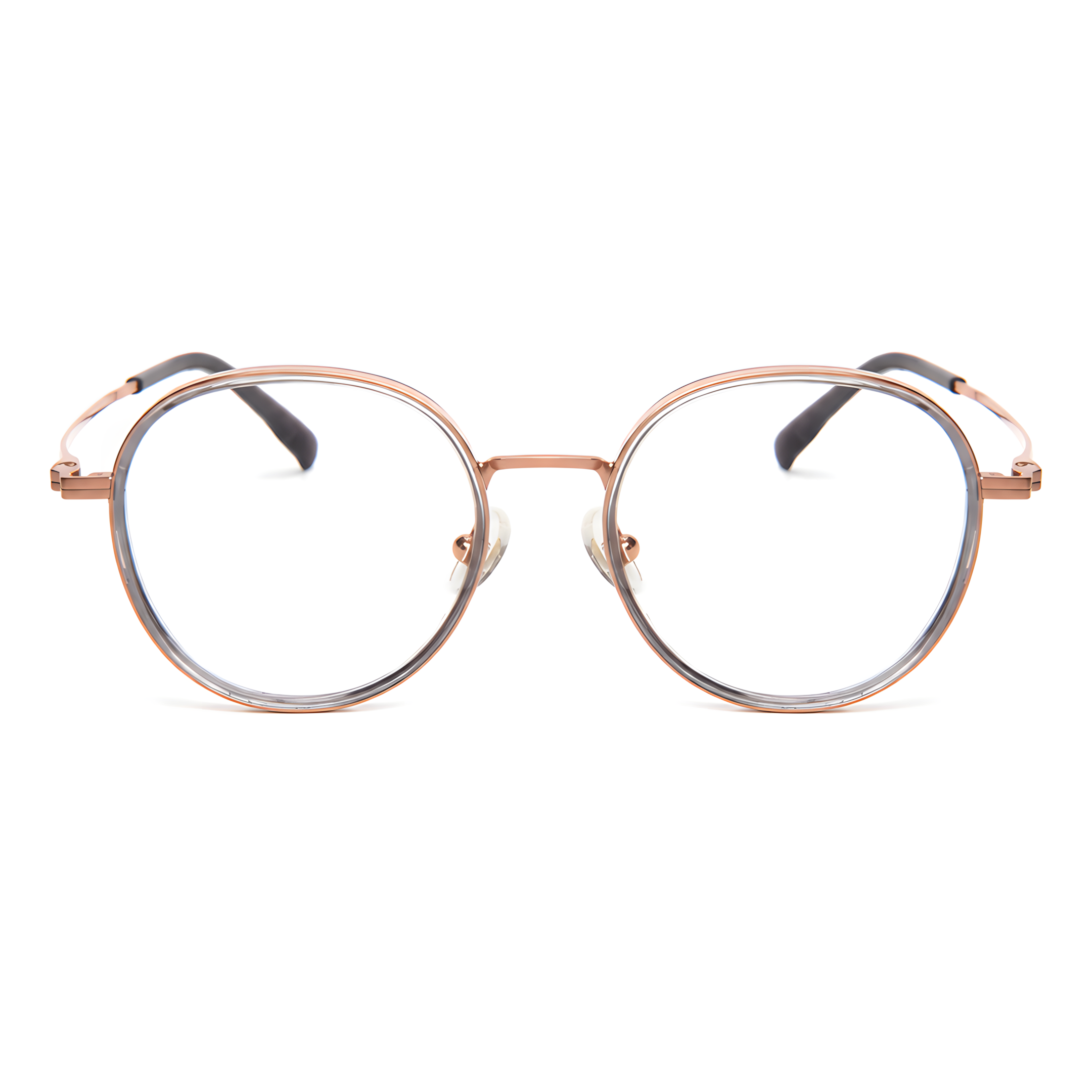 NIKKO Gray/Rose Gold Asian fit eyeglasses