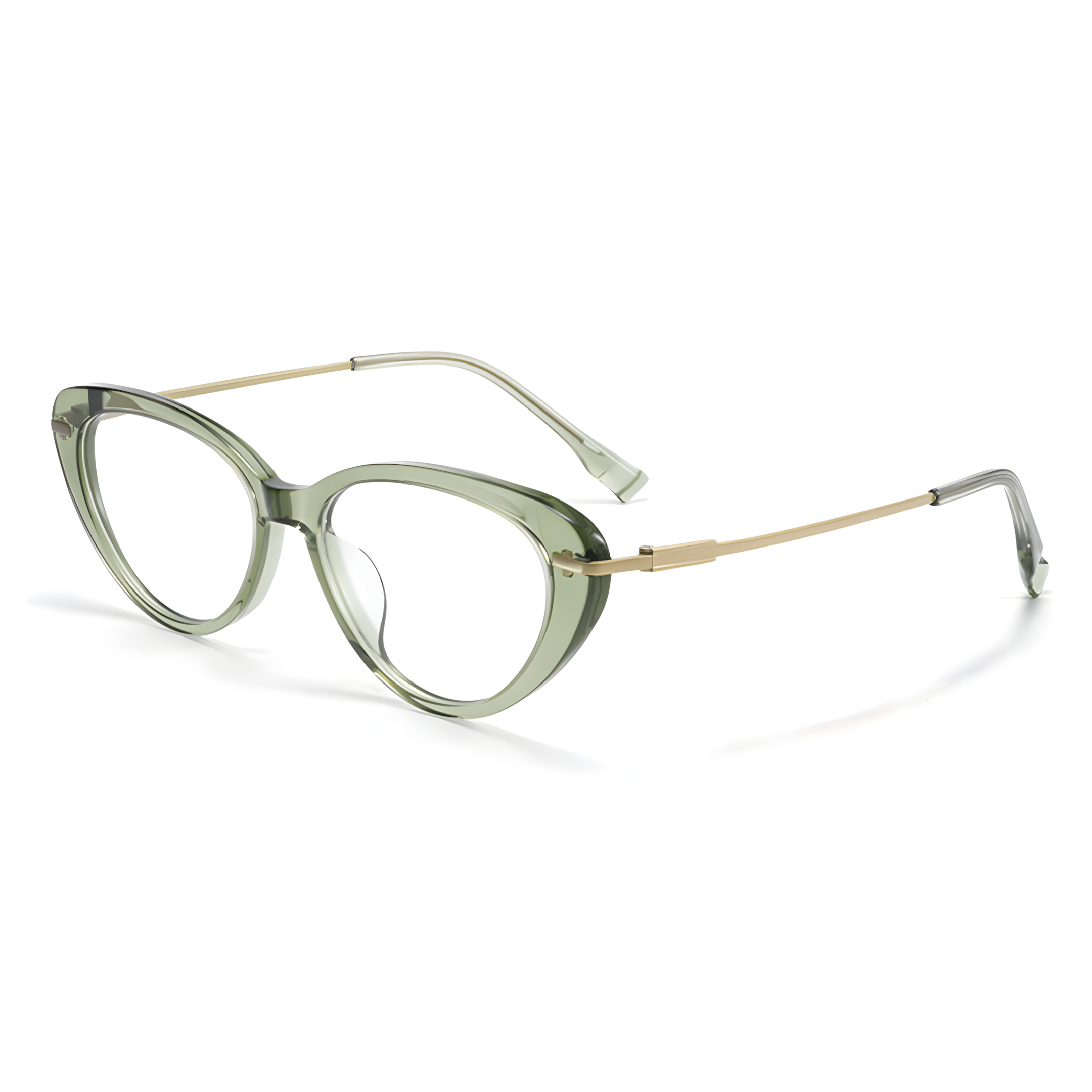 IROHA eyeglasses - F-GG567F-CLEAR-GREEN (3)