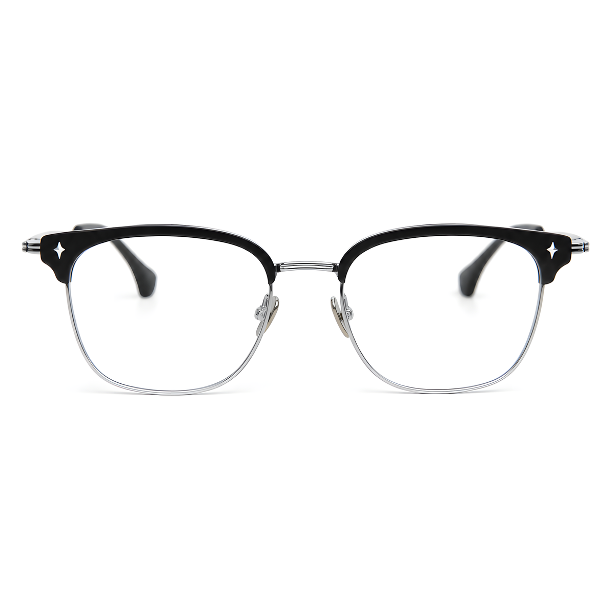 GIFU Black/Silver Asian fit eyeglasses