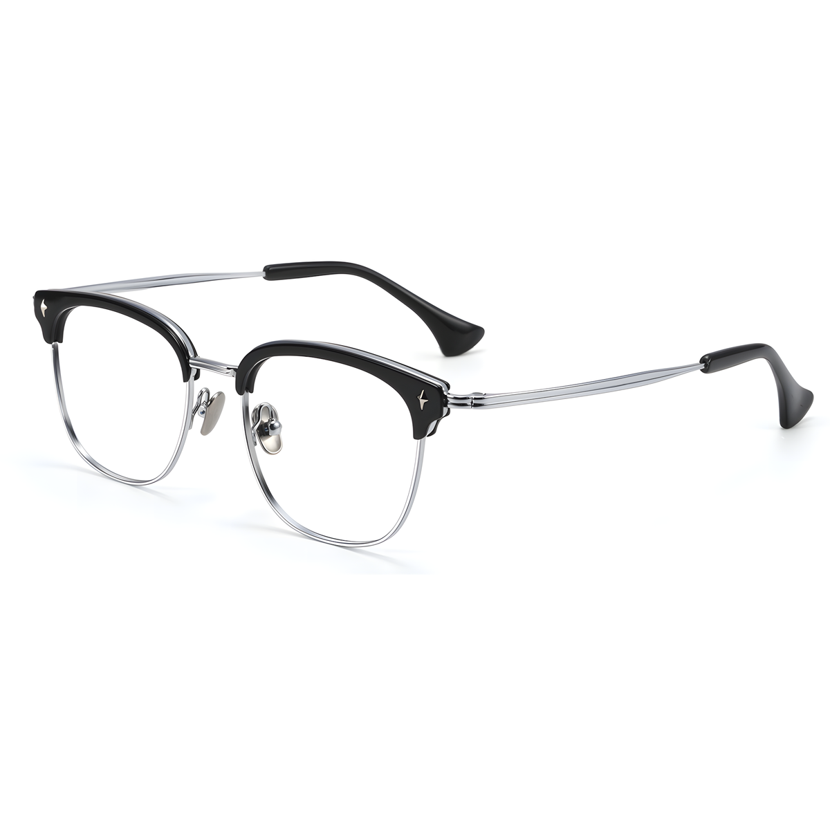 GIFU Black/Silver Asian fit eyeglasses