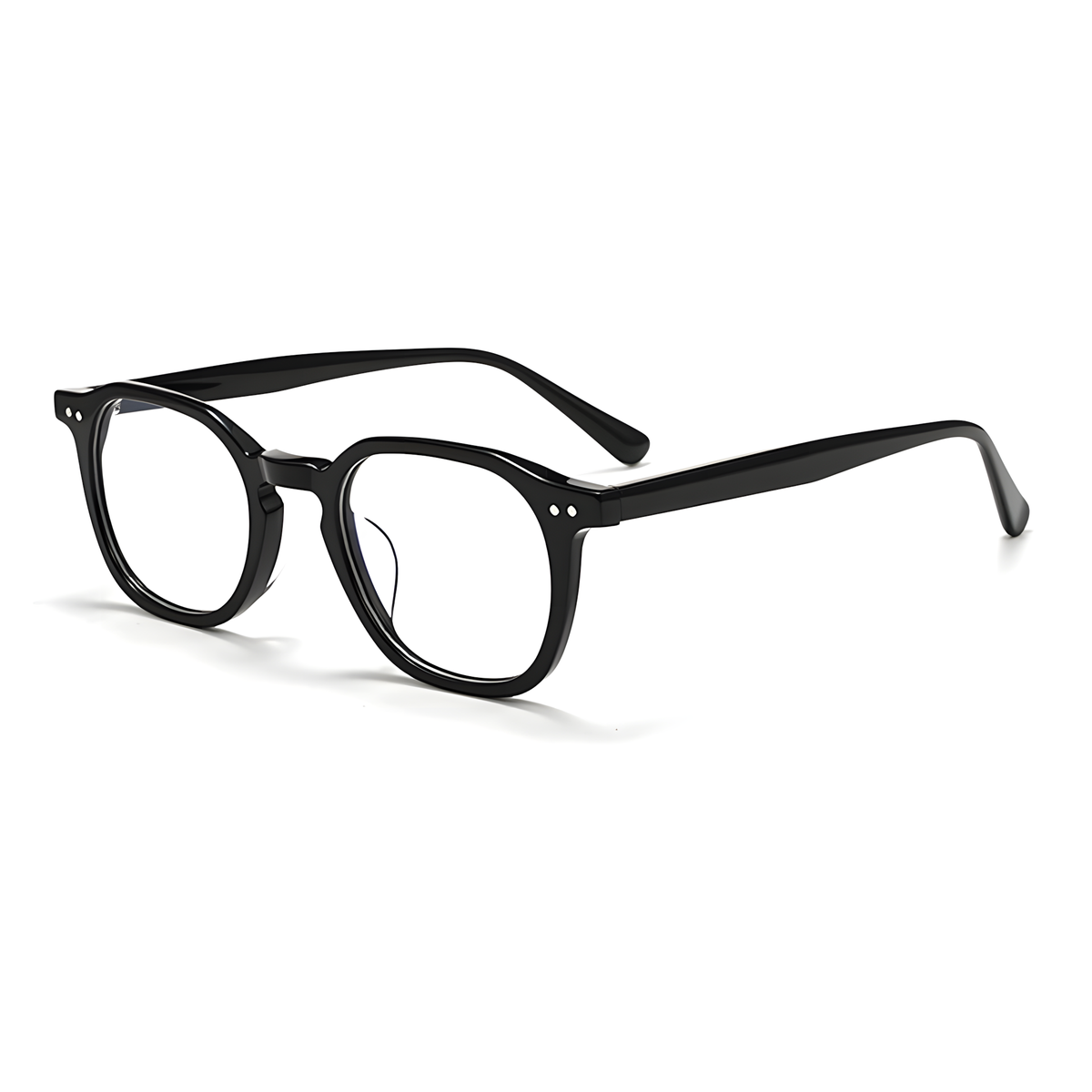 AOMORI Asian fit eyeglasses - GG6013F白底图亮黑
