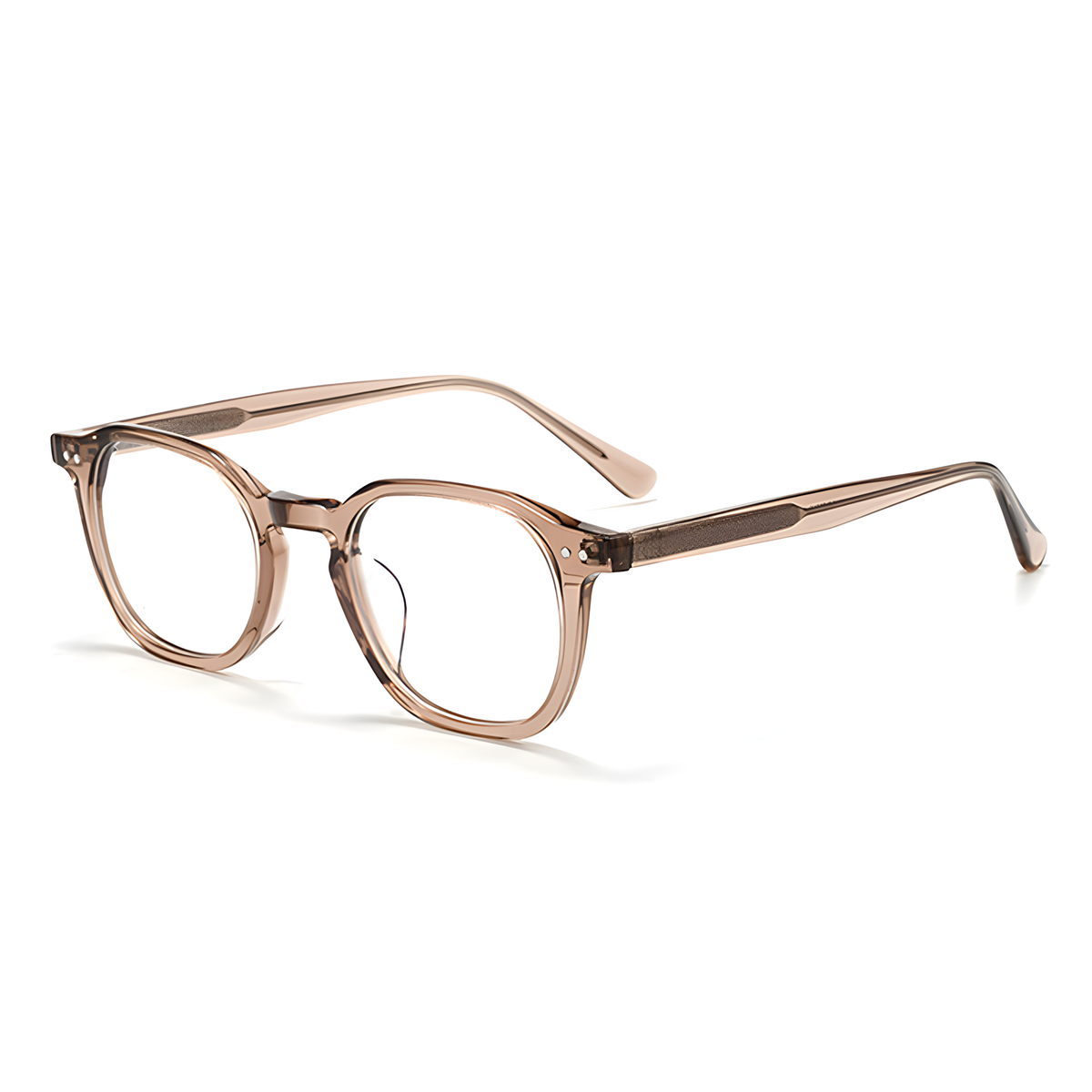 AOMORI Asian fit eyeglasses - GG6013F白底图透茶
