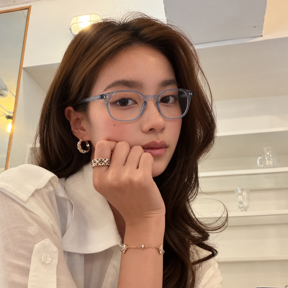 AOMORI Asian fit eyeglasses model view