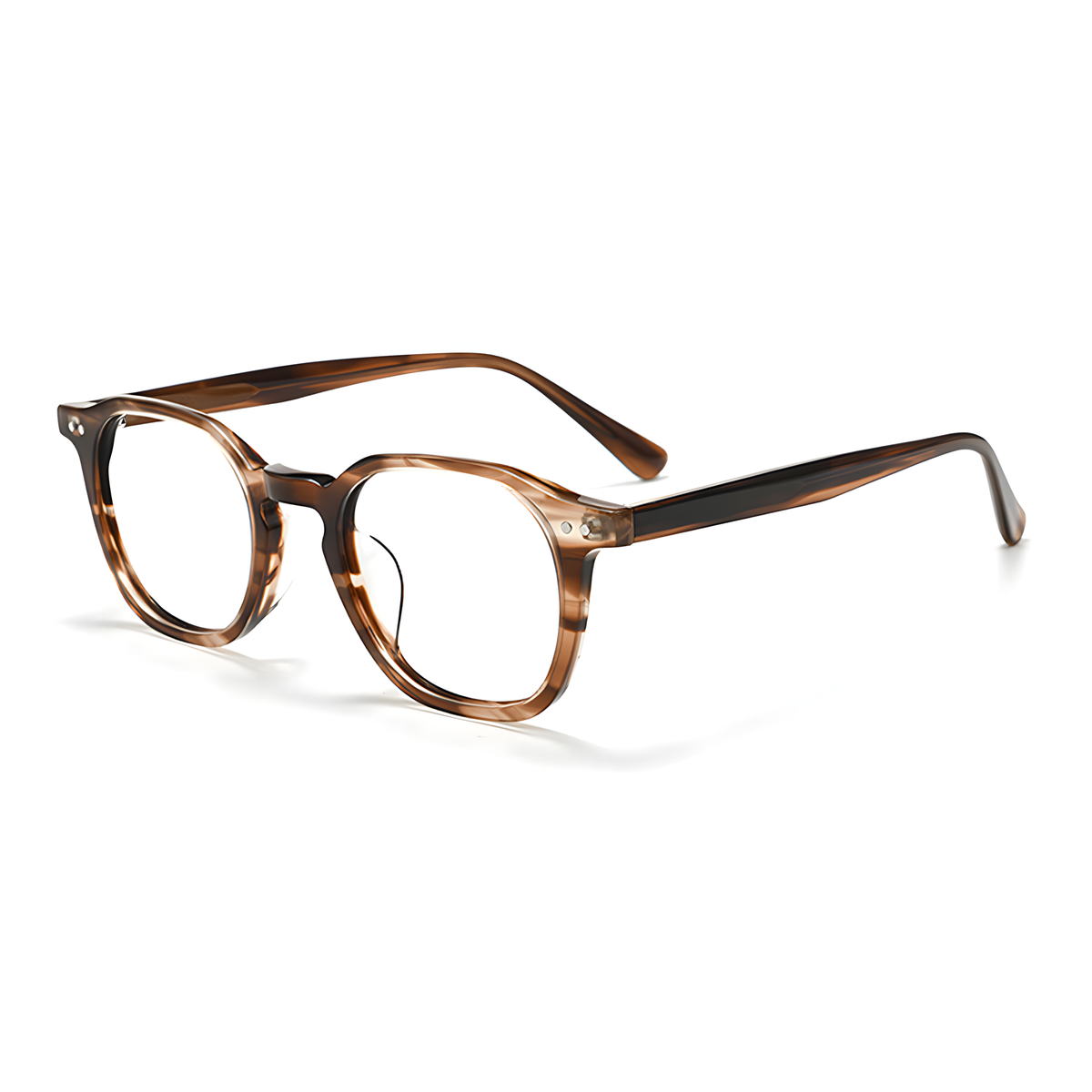 AOMORI Asian fit eyeglasses - GG6013F白底图玳瑁2
