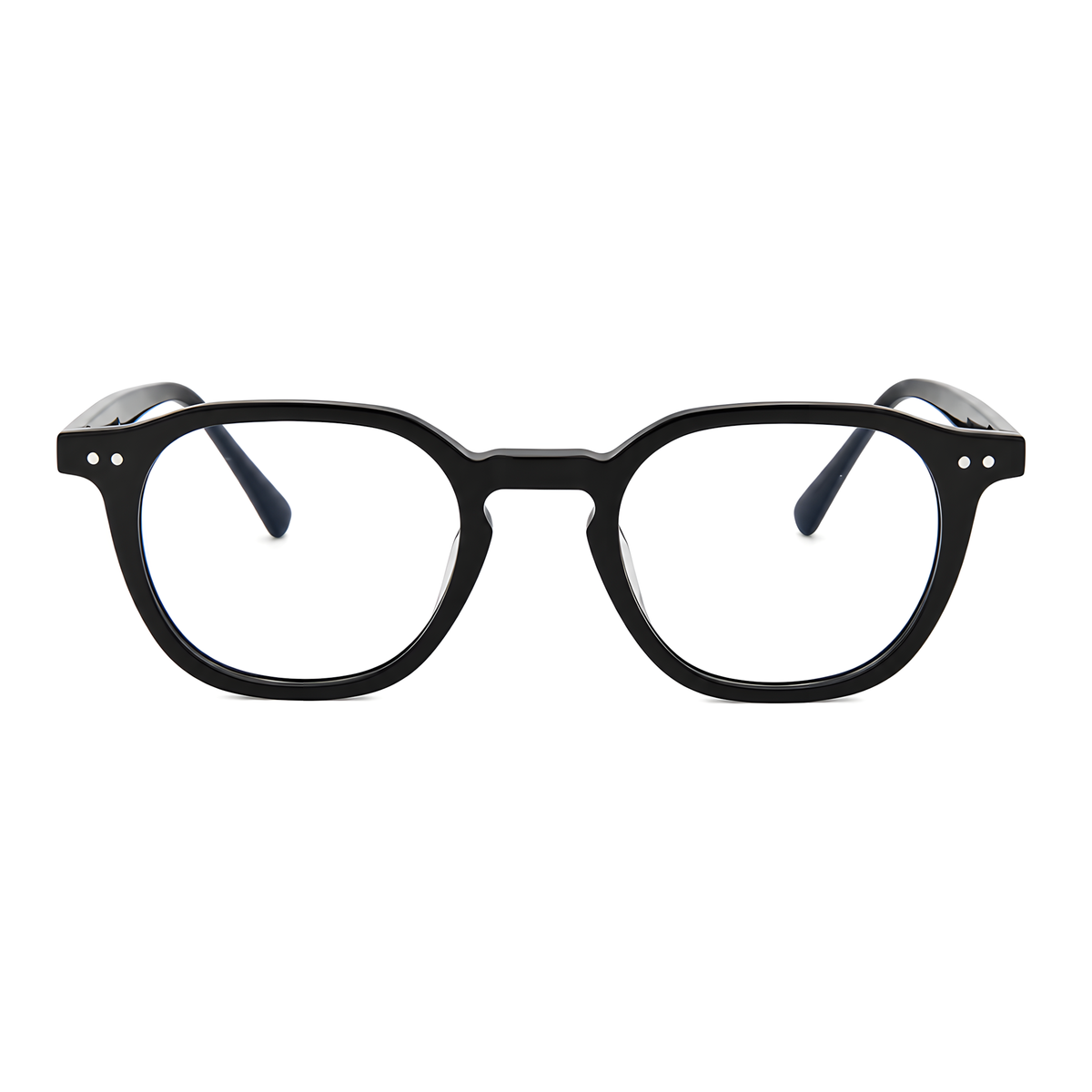 AOMORI Asian fit eyeglasses - GG6013F白底图亮黑2