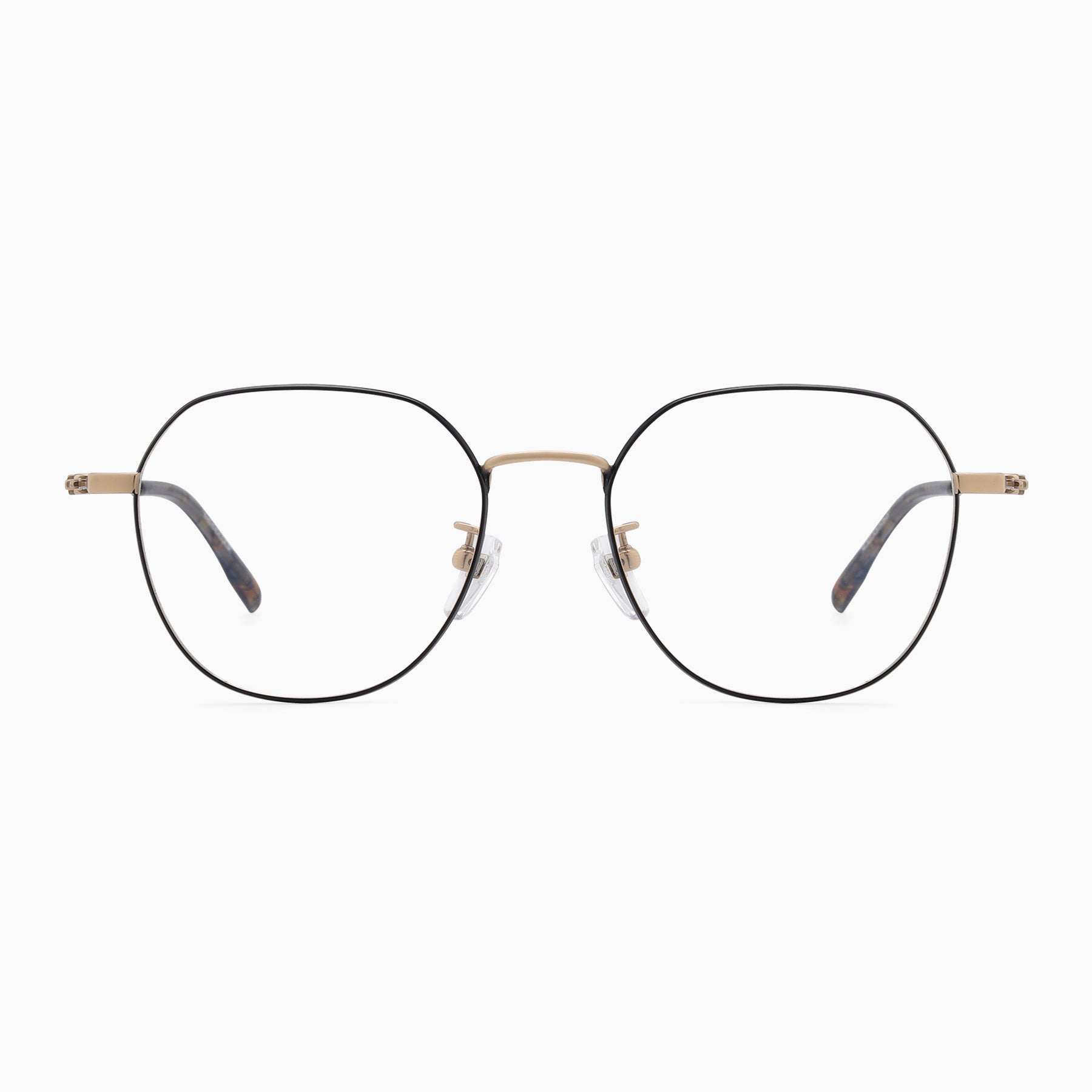 #color_Brushed Black and Gold with Brown Tortoise