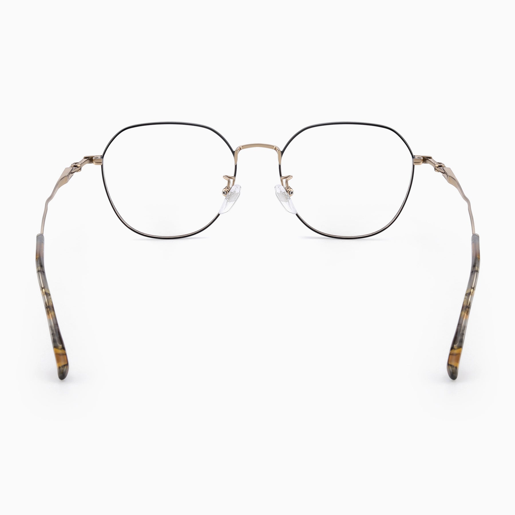 #color_Brushed Black and Gold with Brown Tortoise