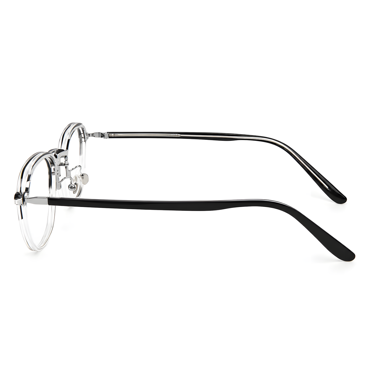 KOBARI Asian fit eyeglasses - KBT98C51白底图上黑下透明2