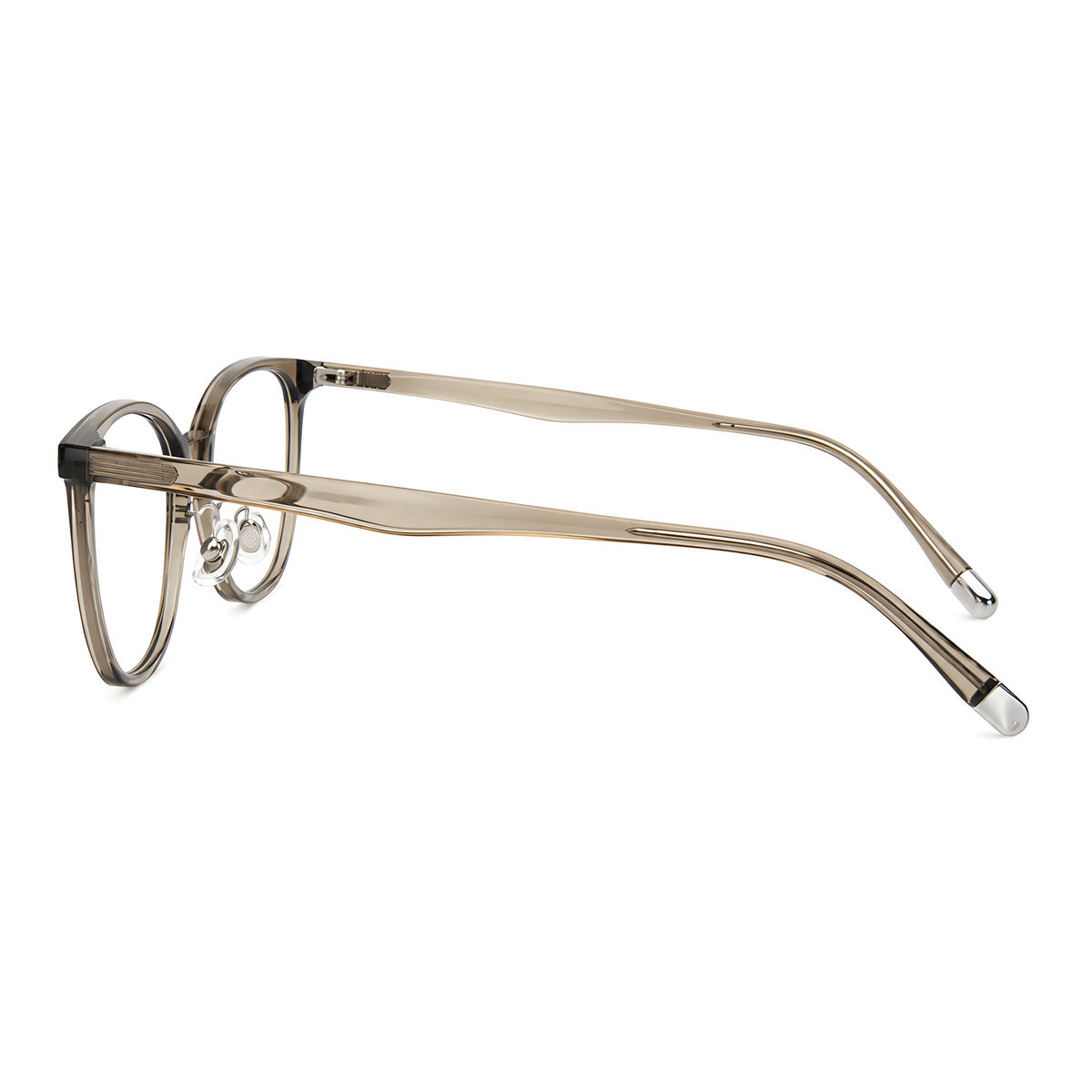 OKINAWA Asian fit eyeglasses - W2003白底图透深茶3