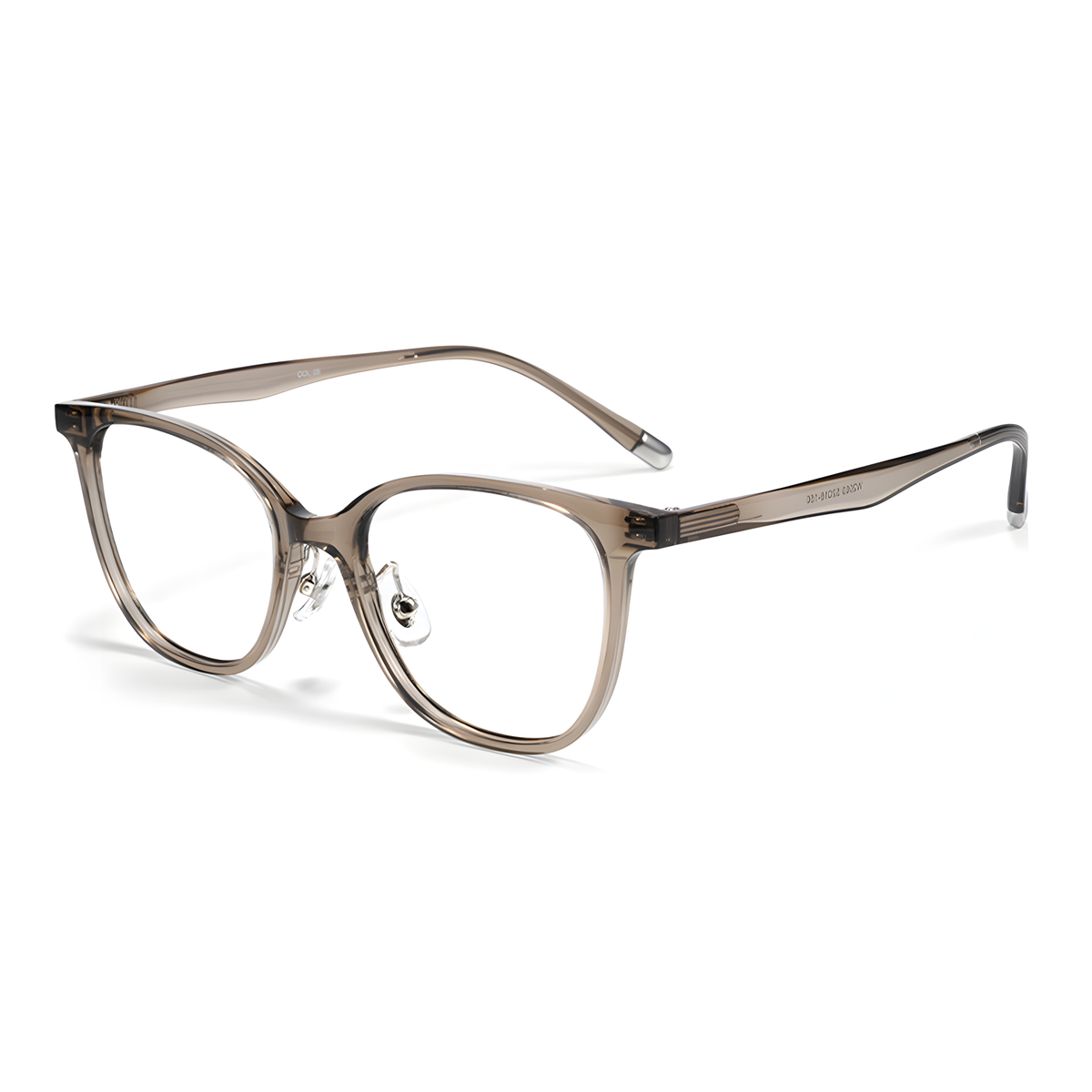 OKINAWA Asian fit eyeglasses - W2003白底图透深茶