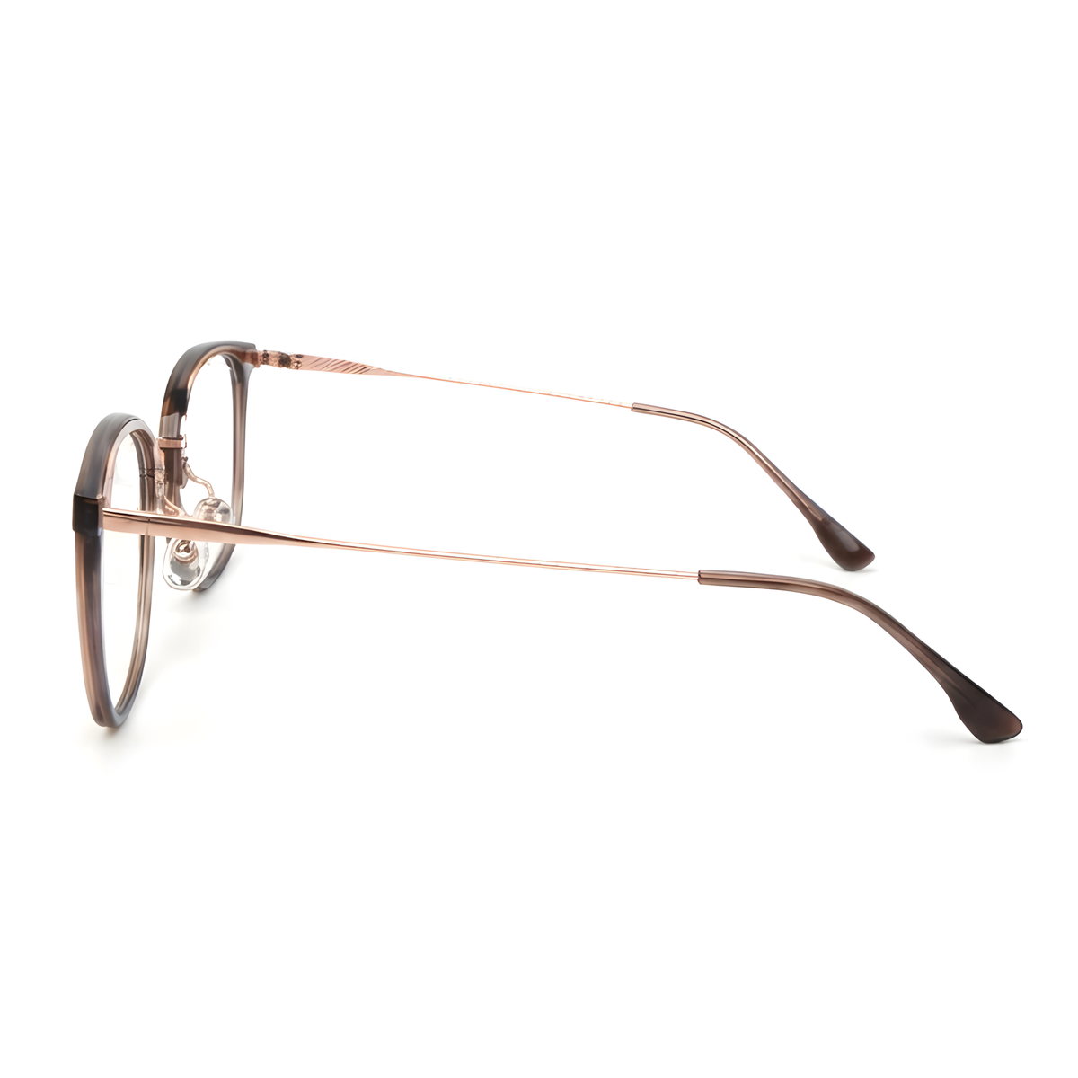 MIYAZAKI Mocha Brown eyeglasses angle view
