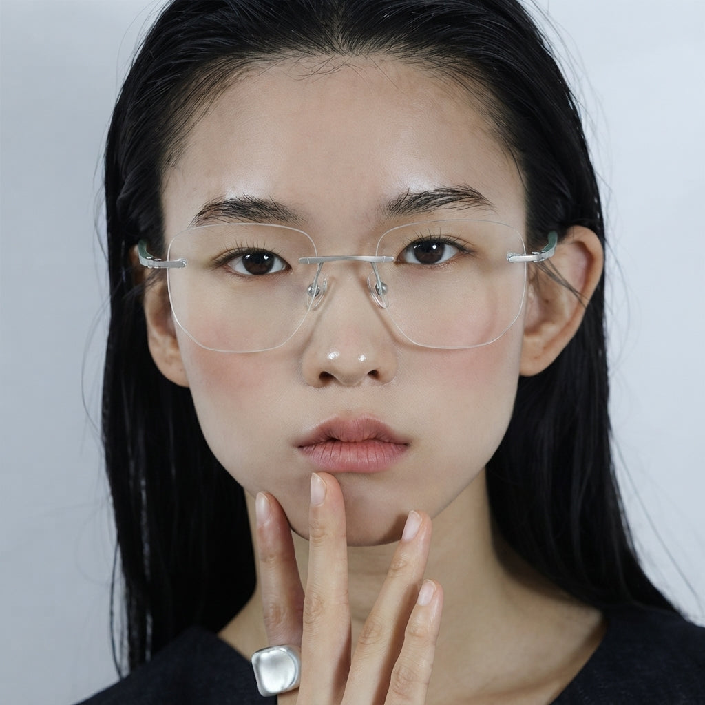 KAEL eyeglasses worn by model