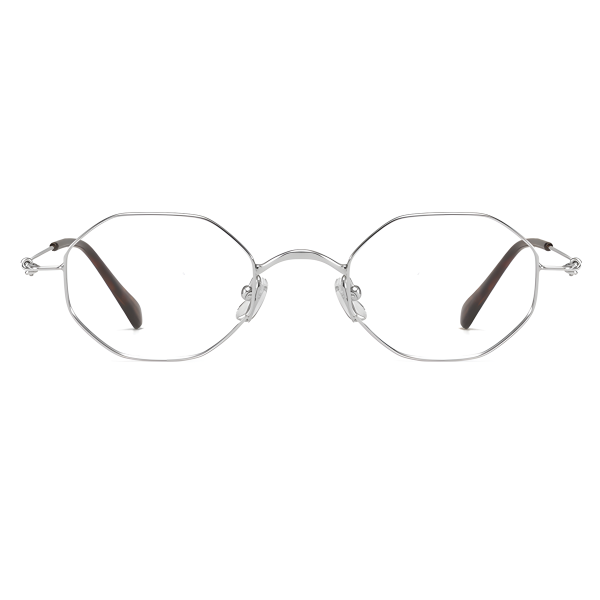 NIIGATA Silver eyeglasses front view