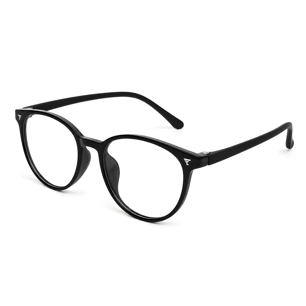 IWAKUNI Black eyeglasses angle view
