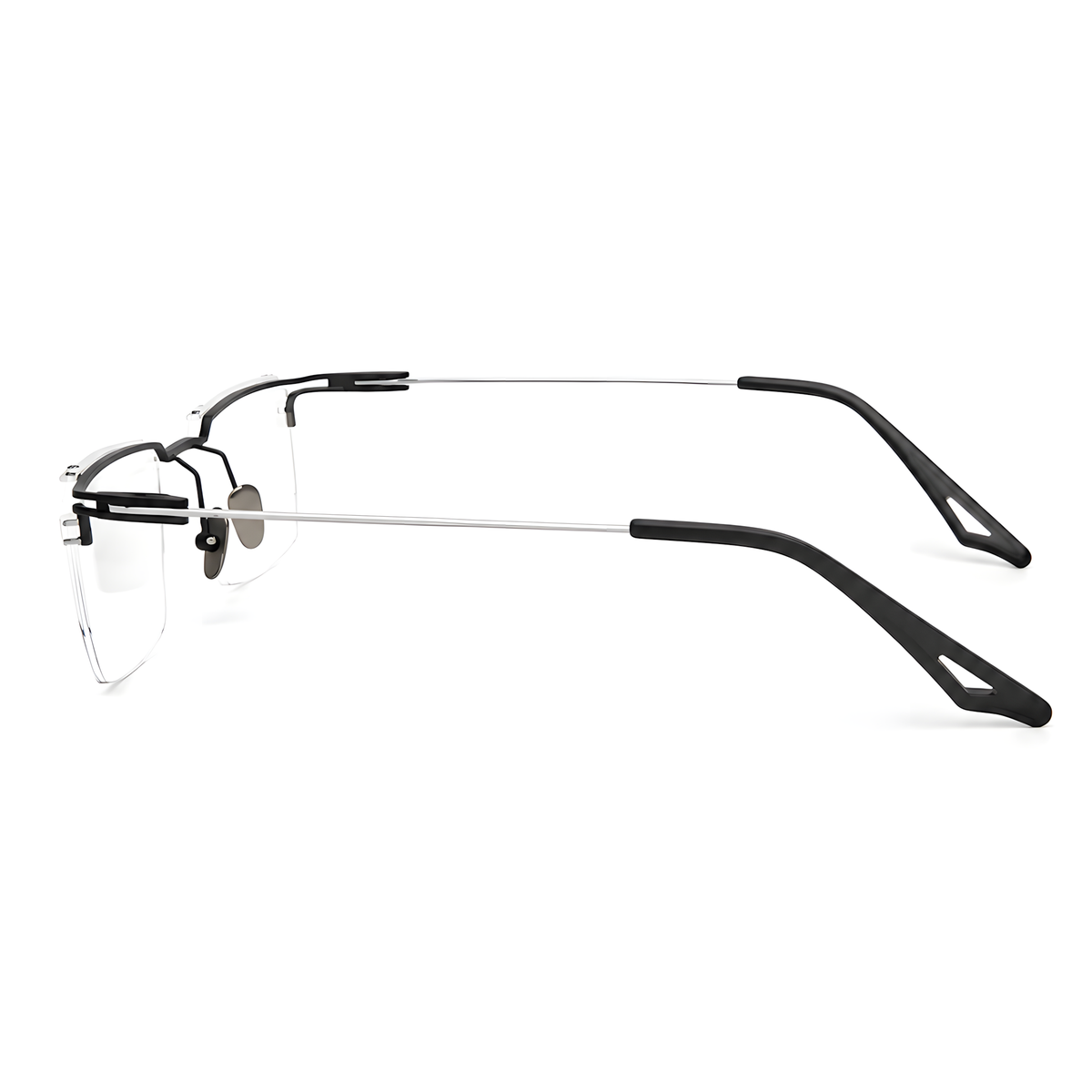 ASAHIKAWA eyeglasses ACT-10白底图黑银枪