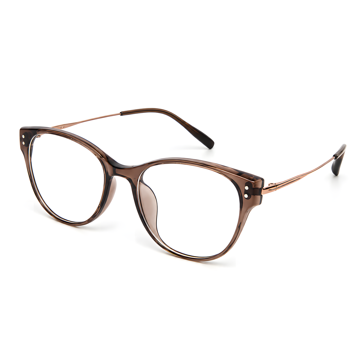 SHIMODA Tea eyeglasses side view
