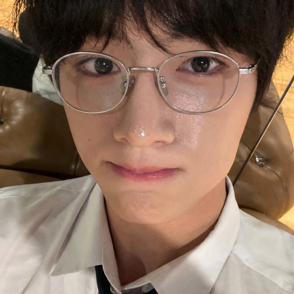 REN eyeglasses worn by model
