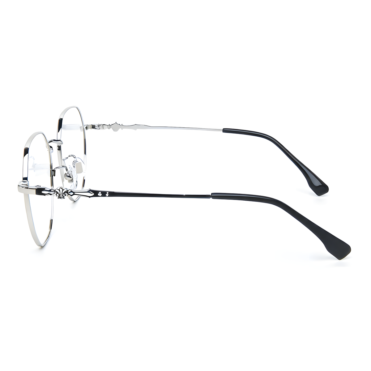 YAMAGATA Silver eyeglasses front view