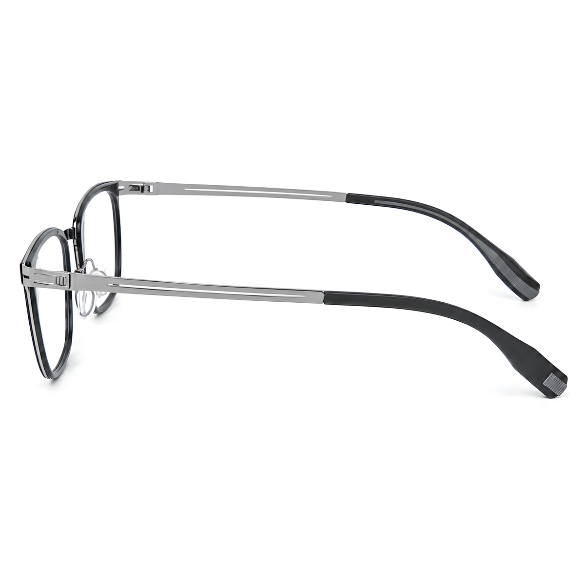MIZUHO eyeglasses 8606HT白底图黑银3