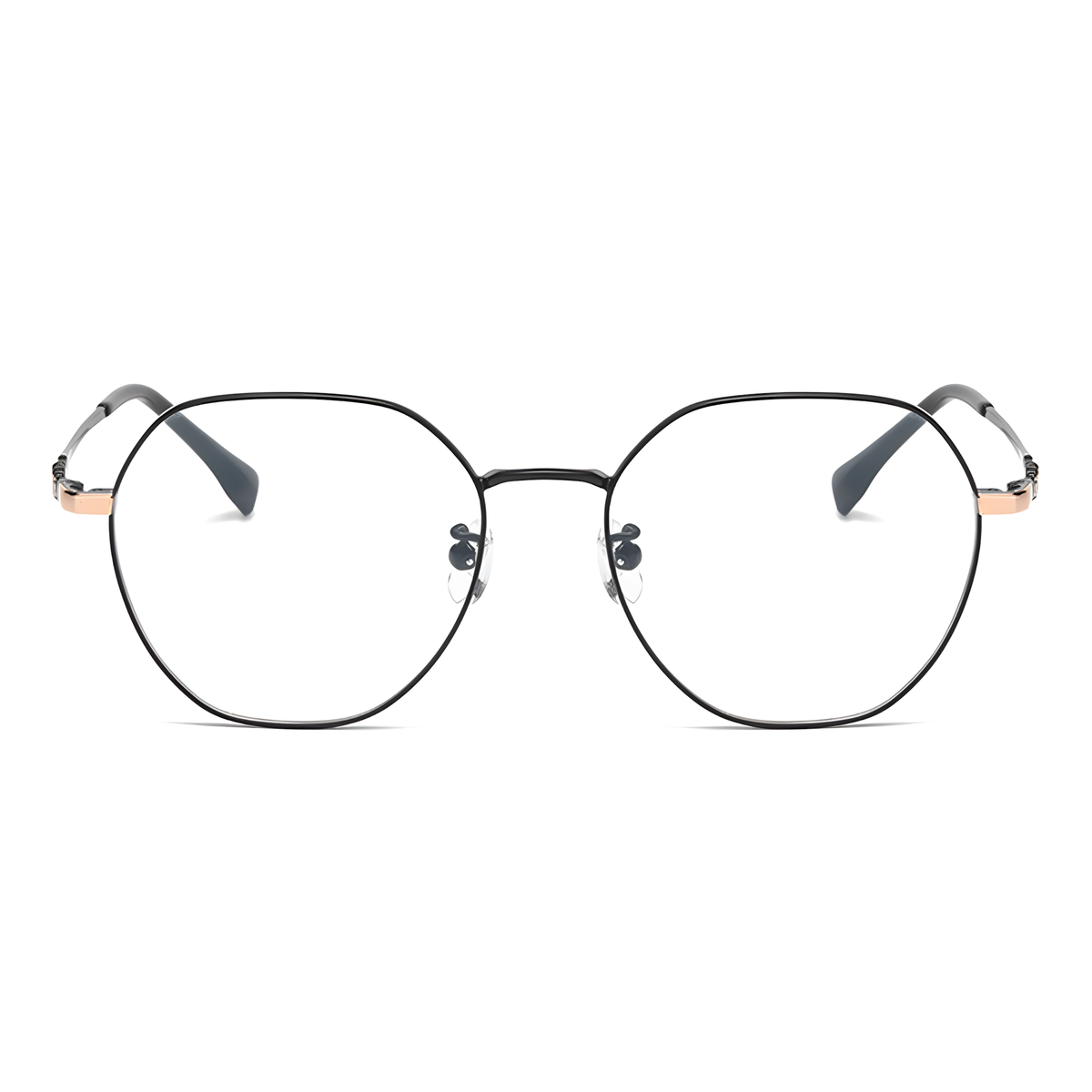 YAMAGATA Black/Gold eyeglasses angle view