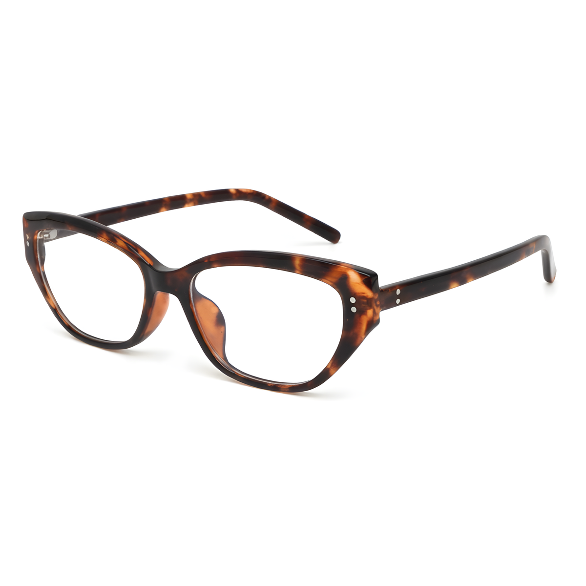 HACHINOHE Tortoise eyeglasses angle view