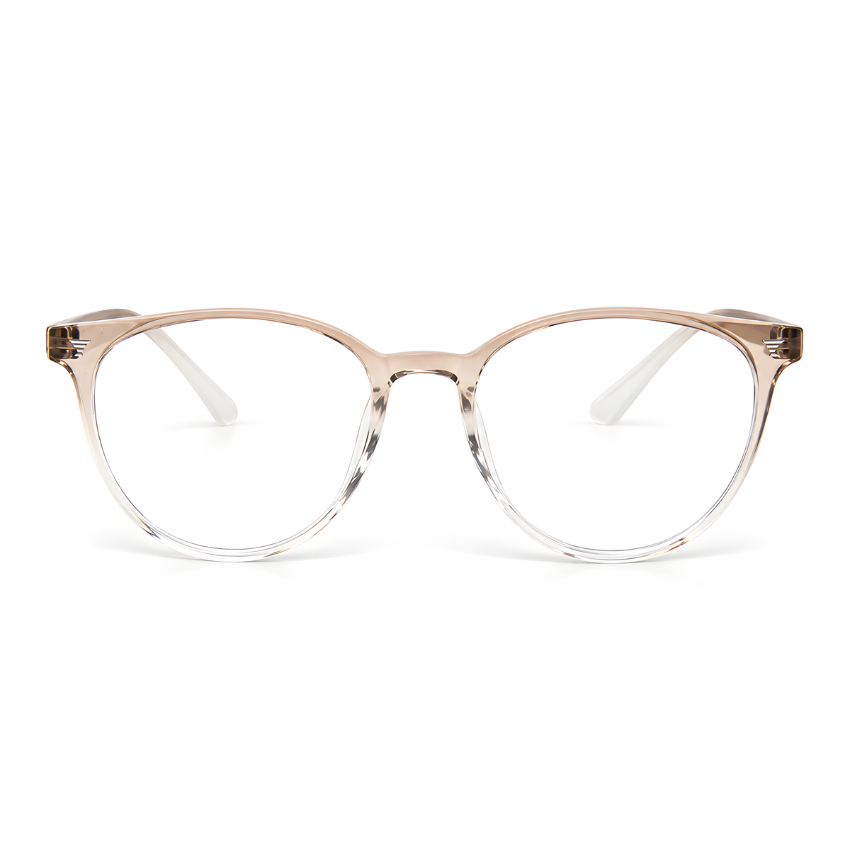 IWAKUNI Gradient Clear Tea eyeglasses side view