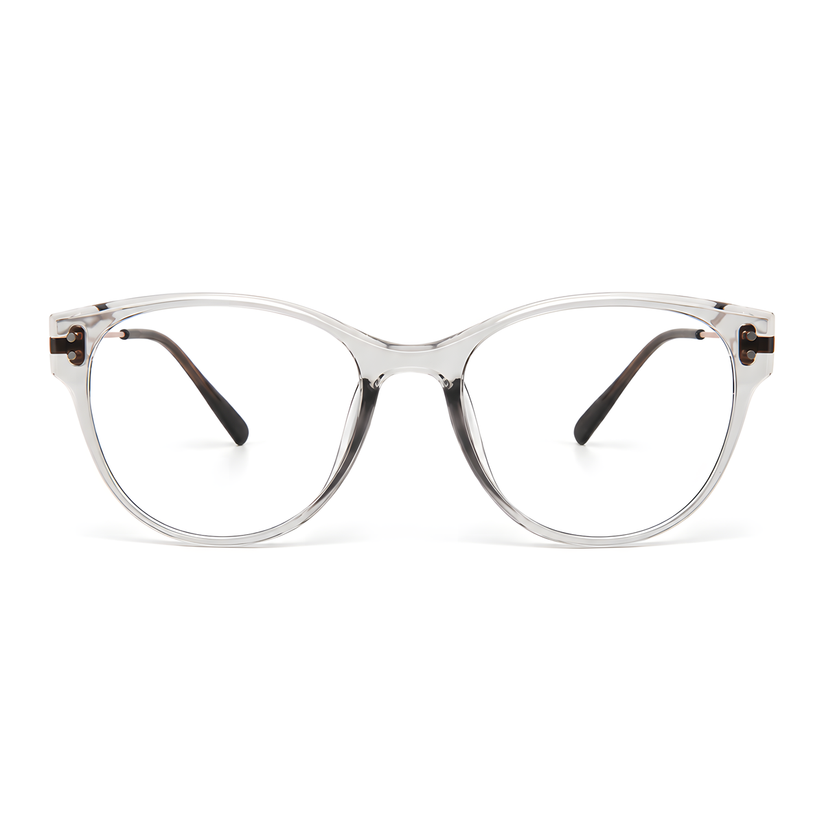 SHIMODA Clear Grey eyeglasses front view