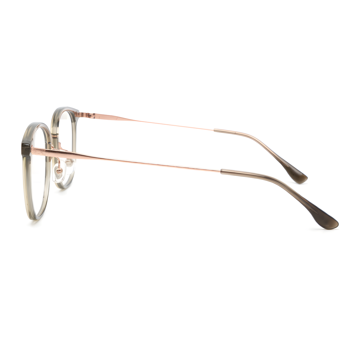 MIYAZAKI Dark Green eyeglasses angle view