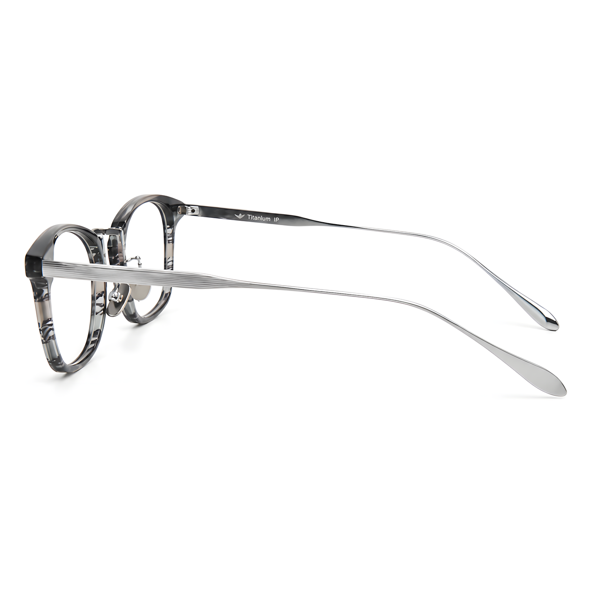 MAEBASHI eyeglasses M80922白底图花条纹银