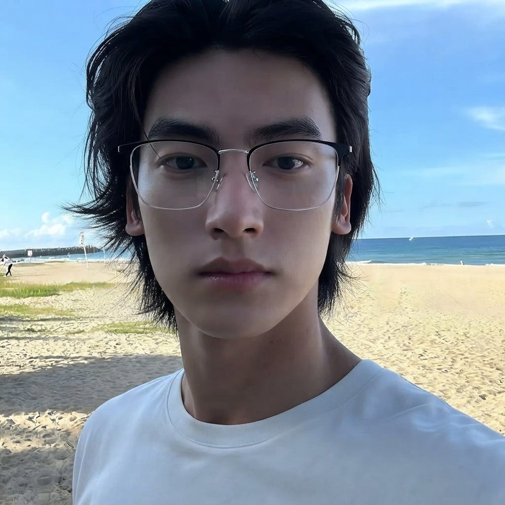 SENDAI eyeglasses worn by model
