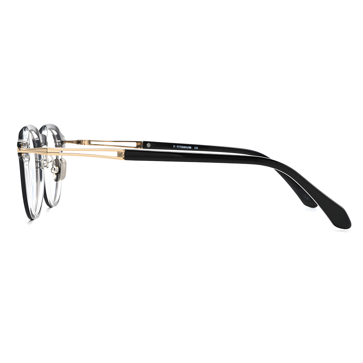 IZU eyeglasses DuneT白底图黑金3