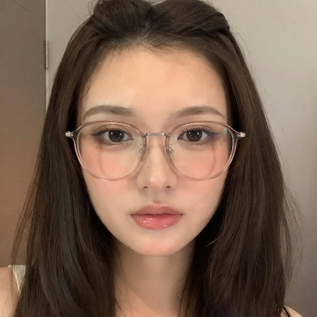 MARI eyeglasses worn by model