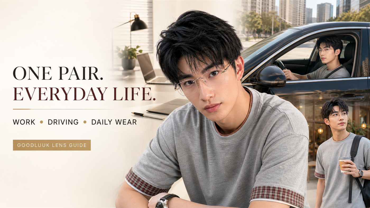GOODLUUK everyday glasses for work driving and daily activities
