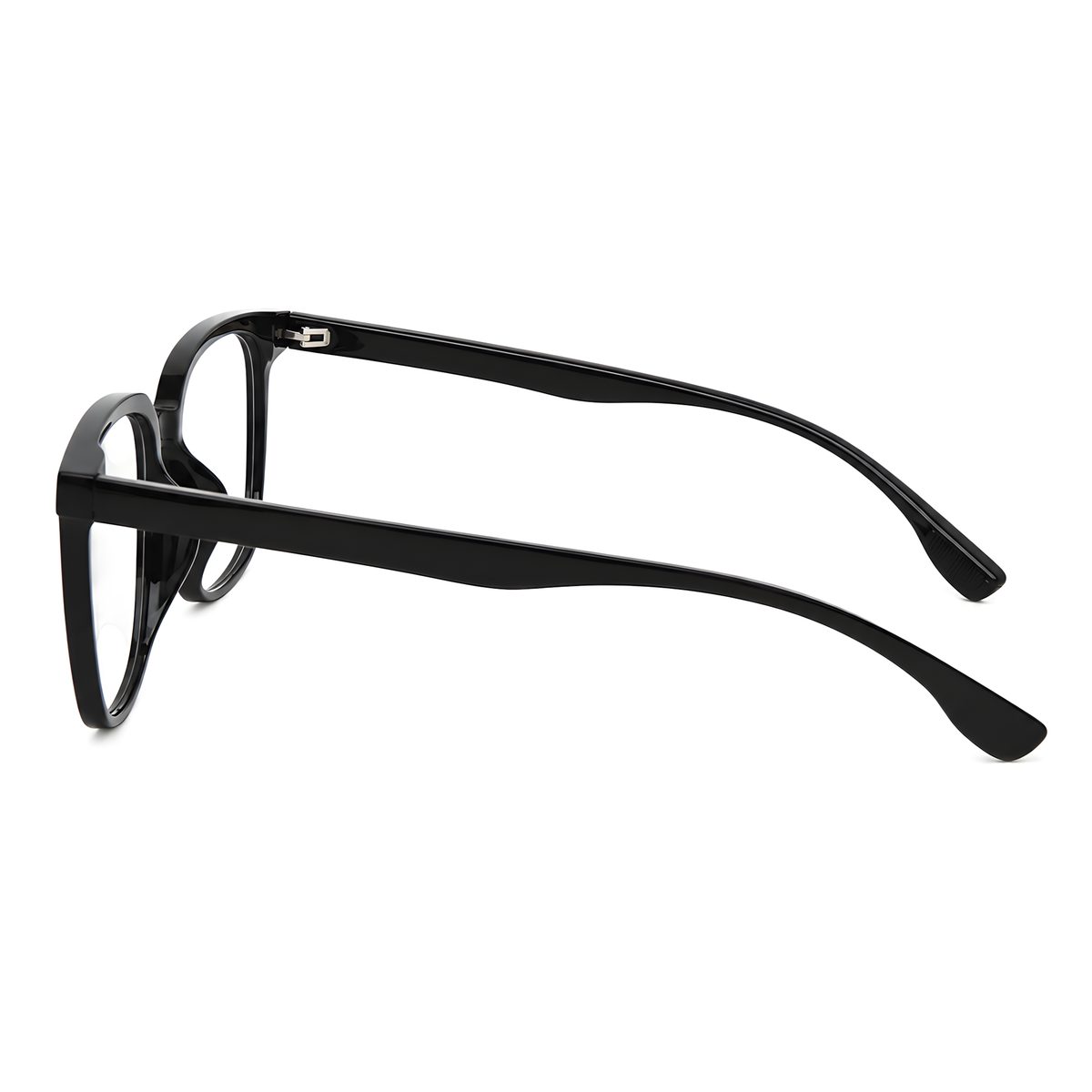 NAGANO Asian fit eyeglasses - 9056白底图亮黑色2