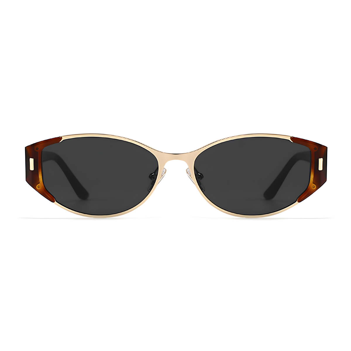 MENTON - Tortoise with Gold / Dark Gray Lens - view 3 #Color_Tortoise with Gold / Dark Gray Lens