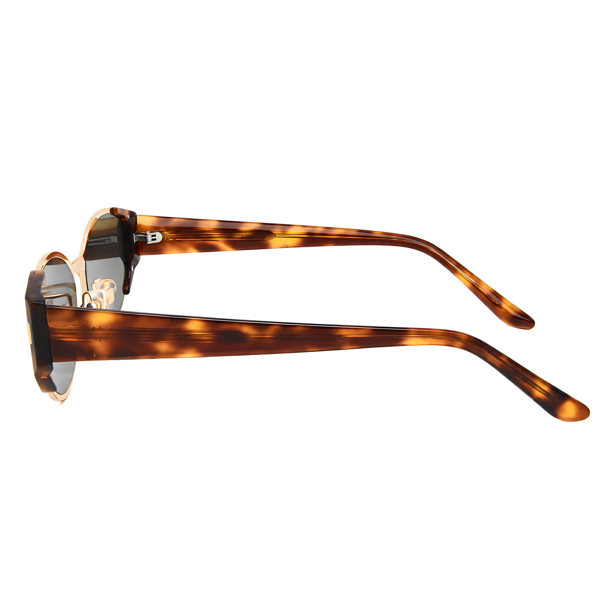MENTON - Tortoise with Gold / Dark Gray Lens - view 1 #Color_Tortoise with Gold / Dark Gray Lens