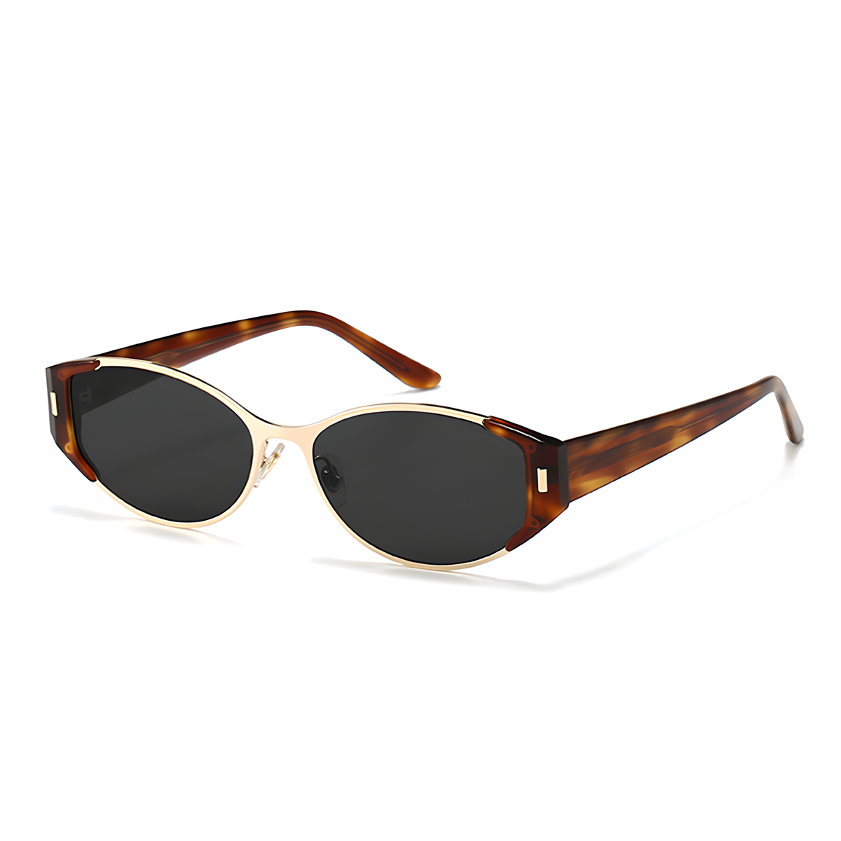 MENTON - Tortoise with Gold / Dark Gray Lens - view 2 #Color_Tortoise with Gold / Dark Gray Lens