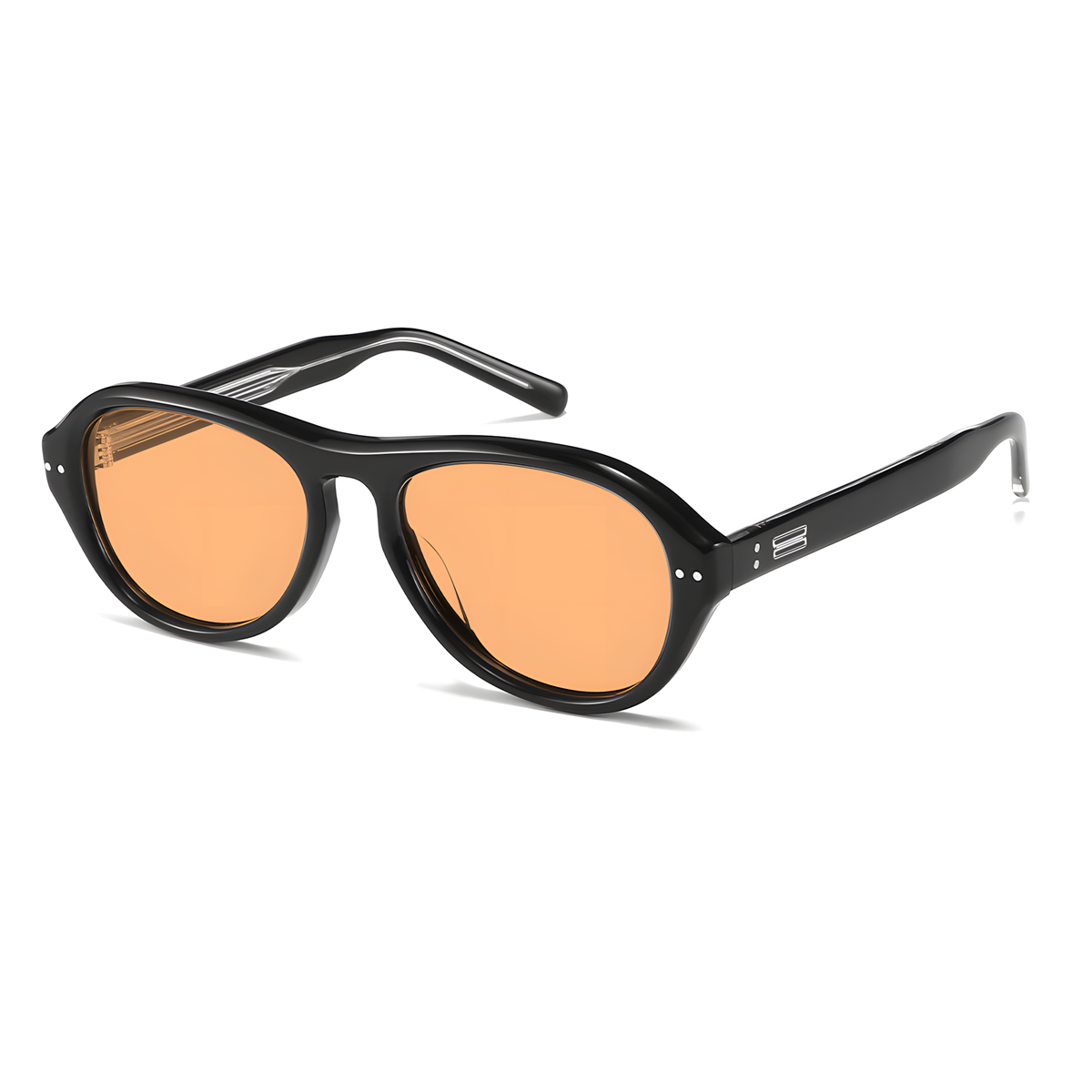 LERICI - Black / Orange Lens - view 2 #Color_Black / Orange Lens