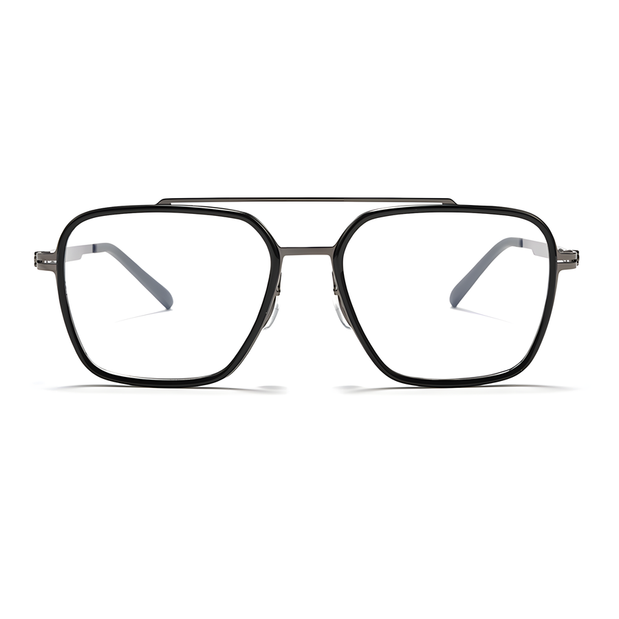 TAKAYAMA Black/Gunmetal Asian fit eyeglasses