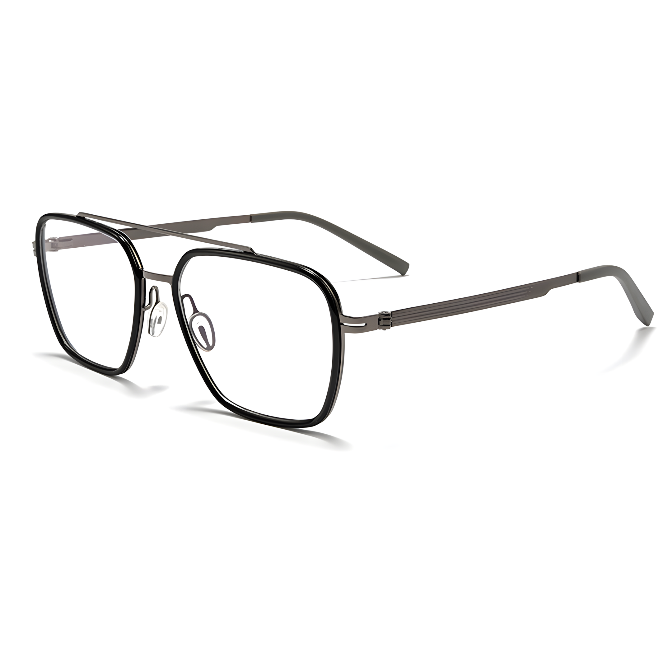 TAKAYAMA Black/Gunmetal Asian fit eyeglasses