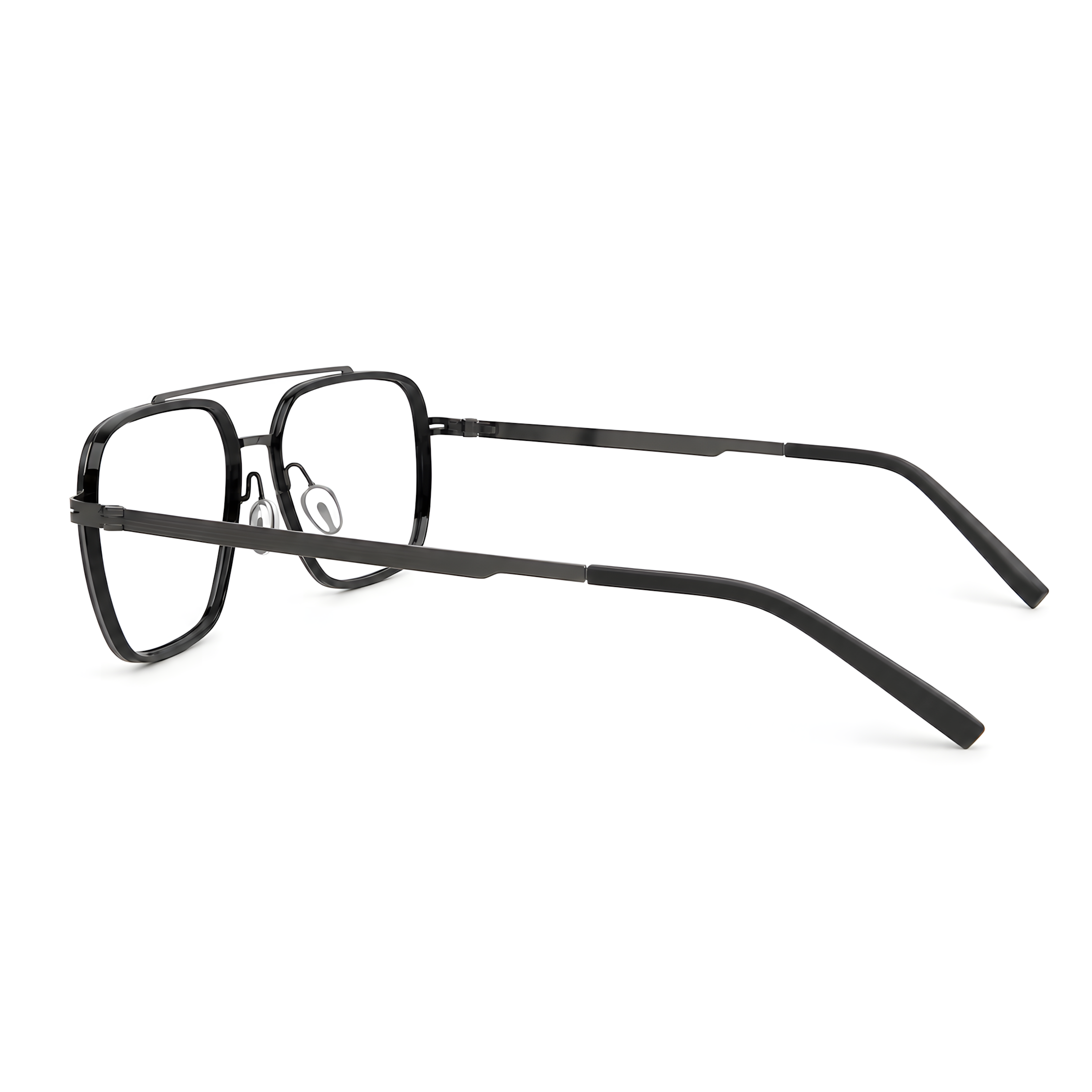 TAKAYAMA Black/Gunmetal Asian fit eyeglasses